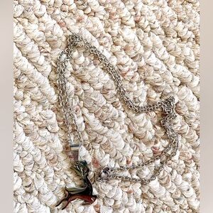 Silver Deer Necklace